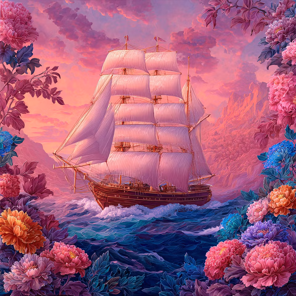 Diamond Painting - Blommornas resa (Beställningsvara)