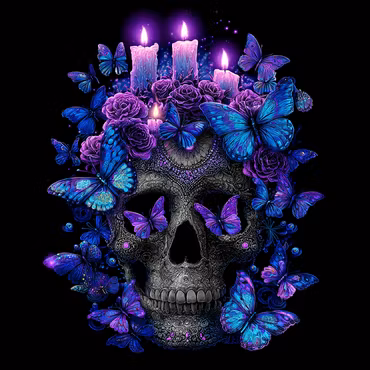 Korsstygn - Fjärilarnas hemlighet 20x20cm