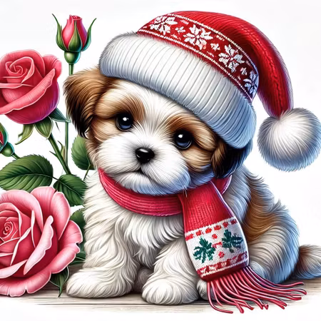 Diamond Painting Akryl - Mjuka tassar och julkärlek