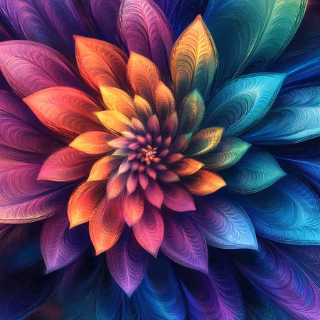 Diamond Painting - Färgernas blomsterhjärta (Beställningsvara)