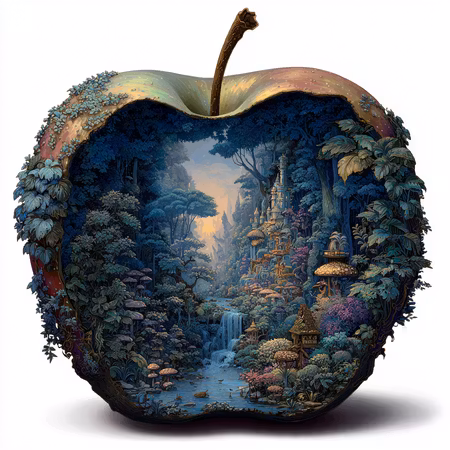 Diamond Painting Akryl - Ett äpple av sagor