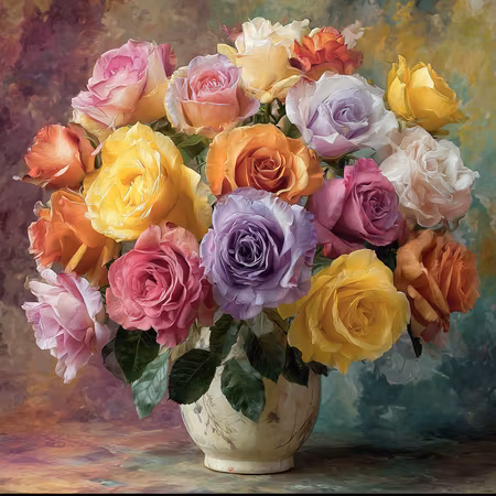 Diamond Painting Akryl - Blomstrande glädje