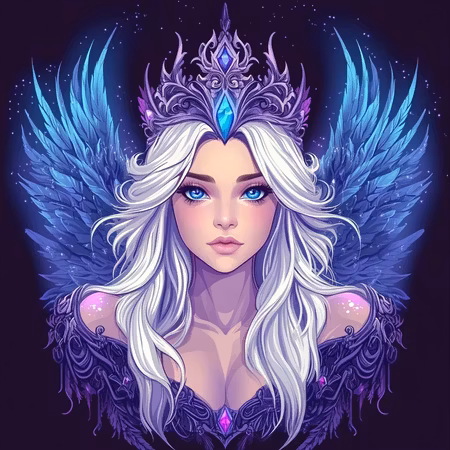 Diamond Painting Akryl - Ängel av natt och stjärnor