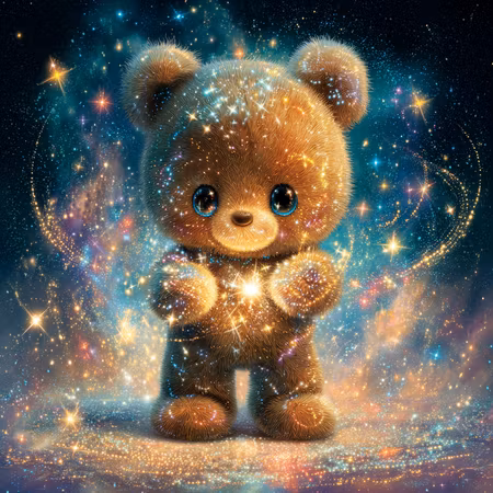 Diamond Painting Akryl - En nalle från sagornas värld