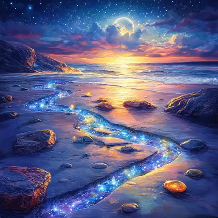 Diamond Painting Akryl - Den glittrande stigen