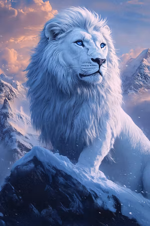 Diamond Painting Akryl - Den vita bergskungen