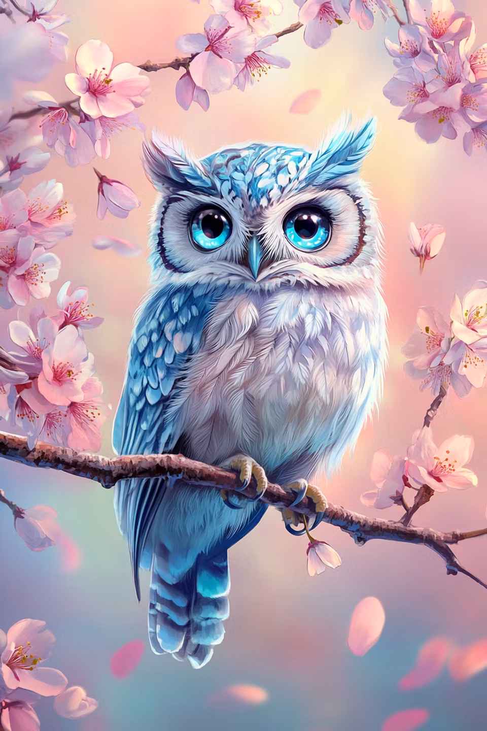 Diamond Painting Akryl - Vårens blå väktare