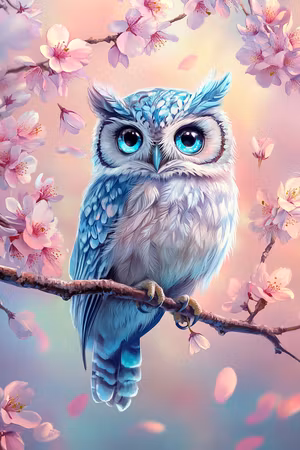 Diamond Painting Akryl - Vårens blå väktare