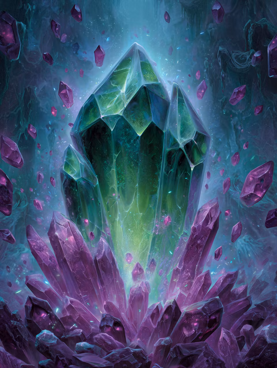 Akryl - 40x50cm - 50st färger med specialpärlor