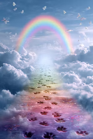Diamond Painting Akryl - Regnbågsstigen till drömlandet