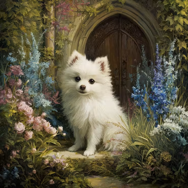 Diamond Painting Polyester - Sagoträdgårdens vän