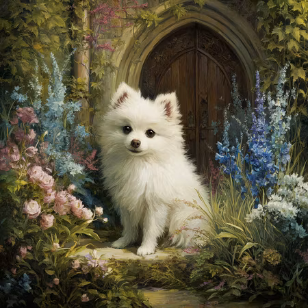 Diamond Painting Polyester - Sagoträdgårdens vän