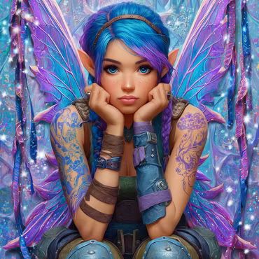 Diamond Painting Polyester - Drömmarnas älva