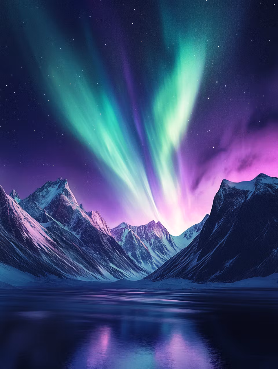 Diamond Painting - Norrskensdans över Fjällsjön (Beställningsvara)