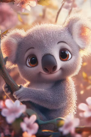 Korsstygn - Koala i Morgonblom (Beställningsvara)