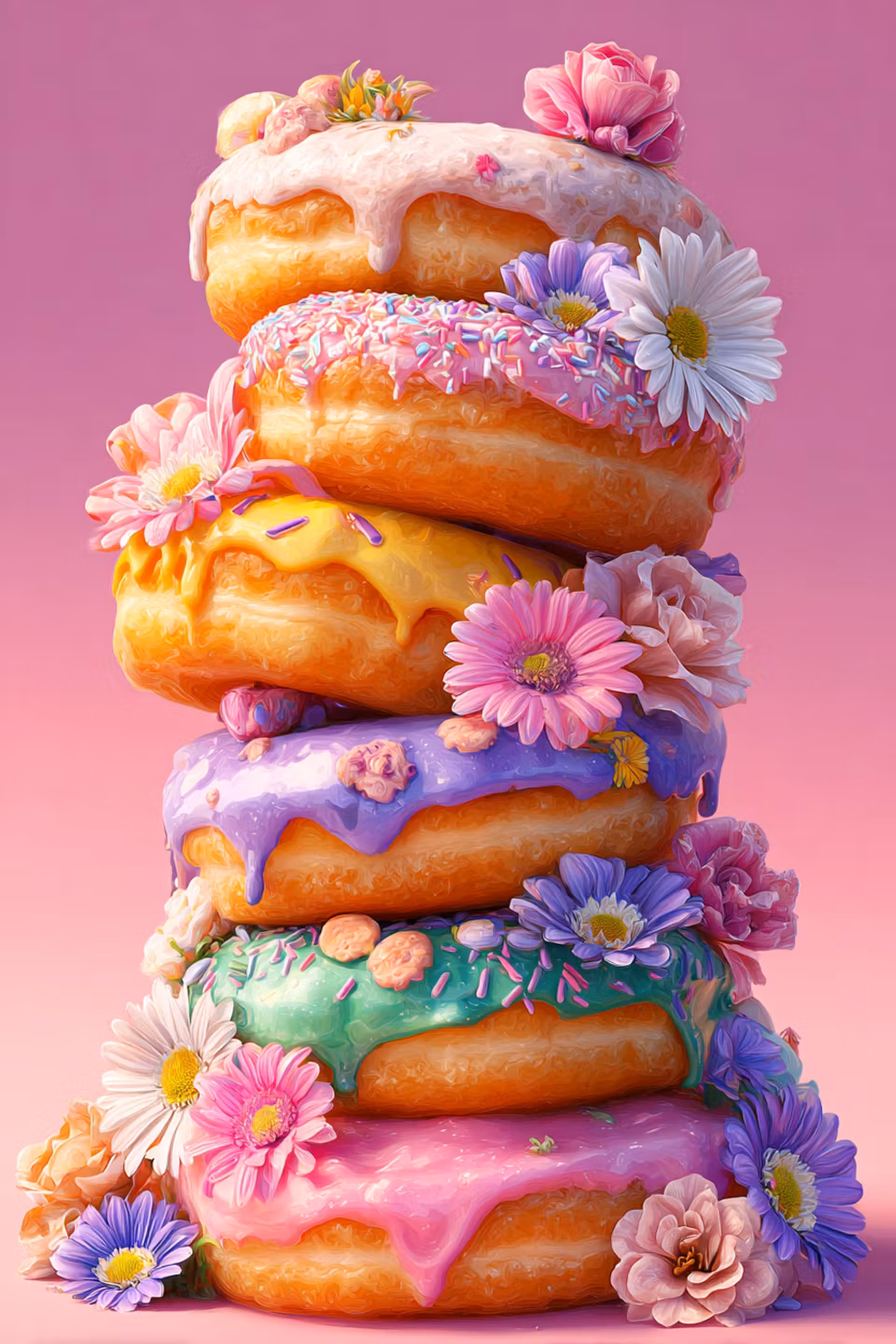 Paint by number - Pastellig Donutglädje (Beställningsvara)