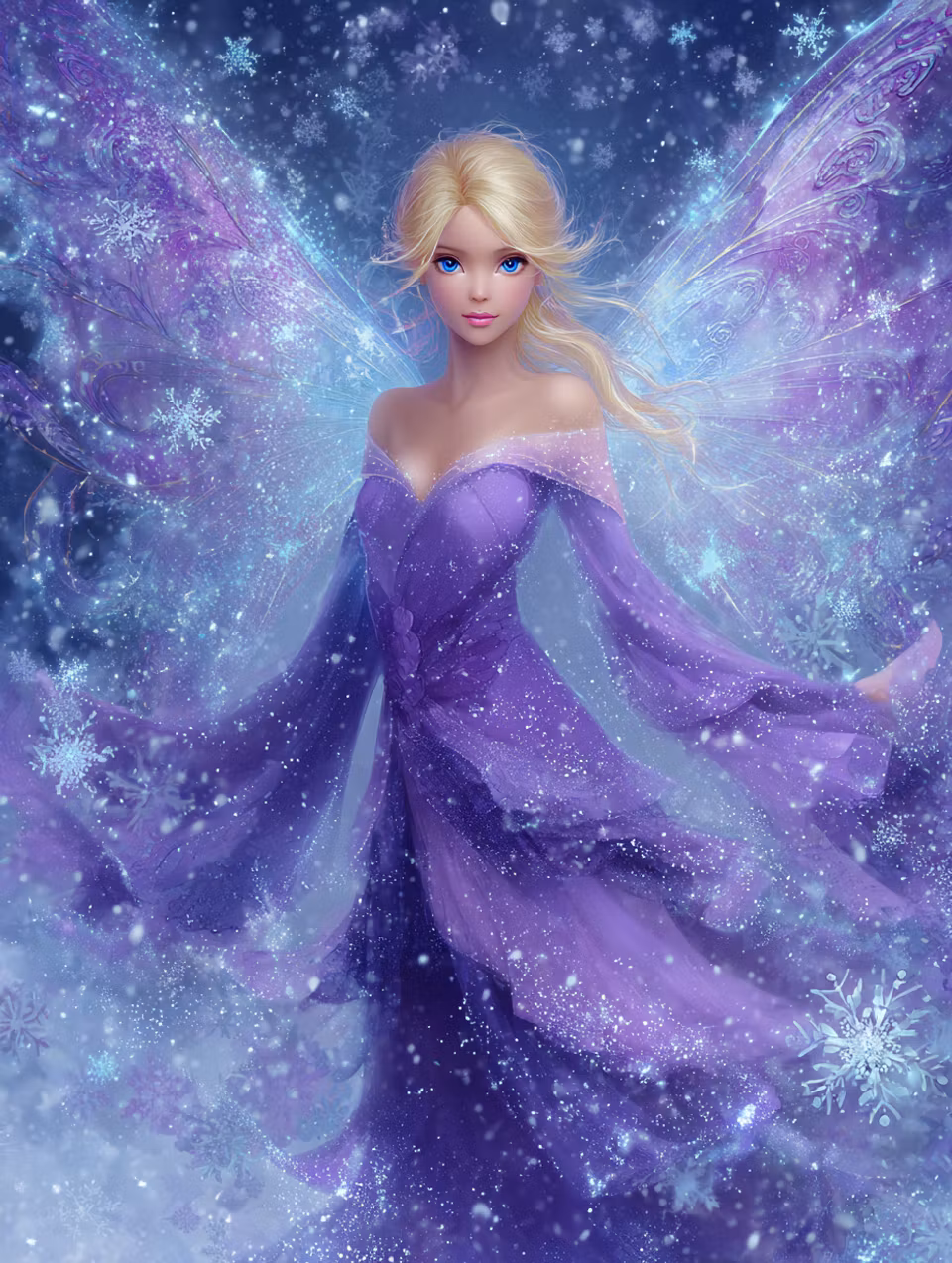 Diamond Painting - Snöfeens Vintermagi (Beställningsvara)