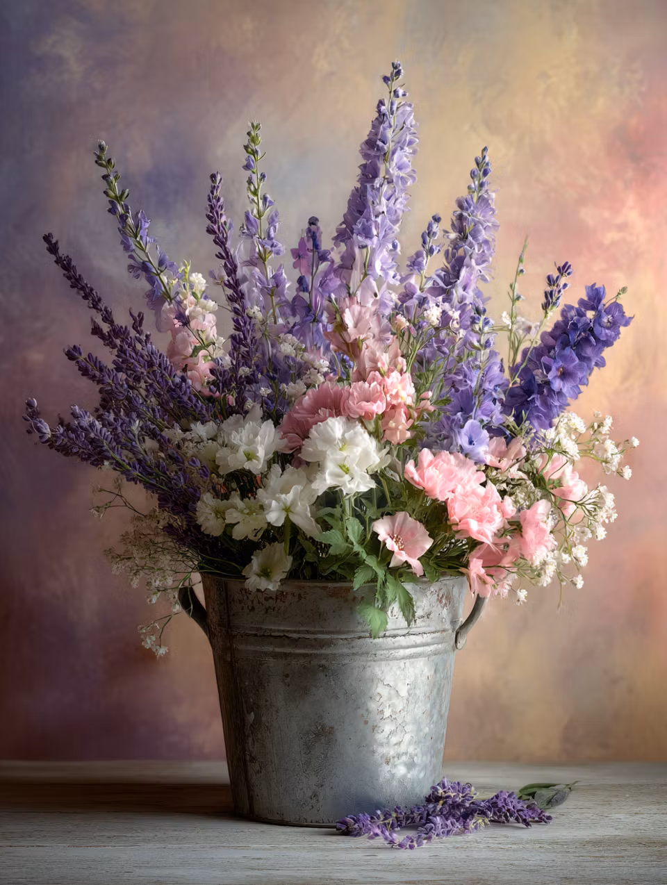Diamond Painting - Sommarblom i Zinkhink (Beställningsvara)