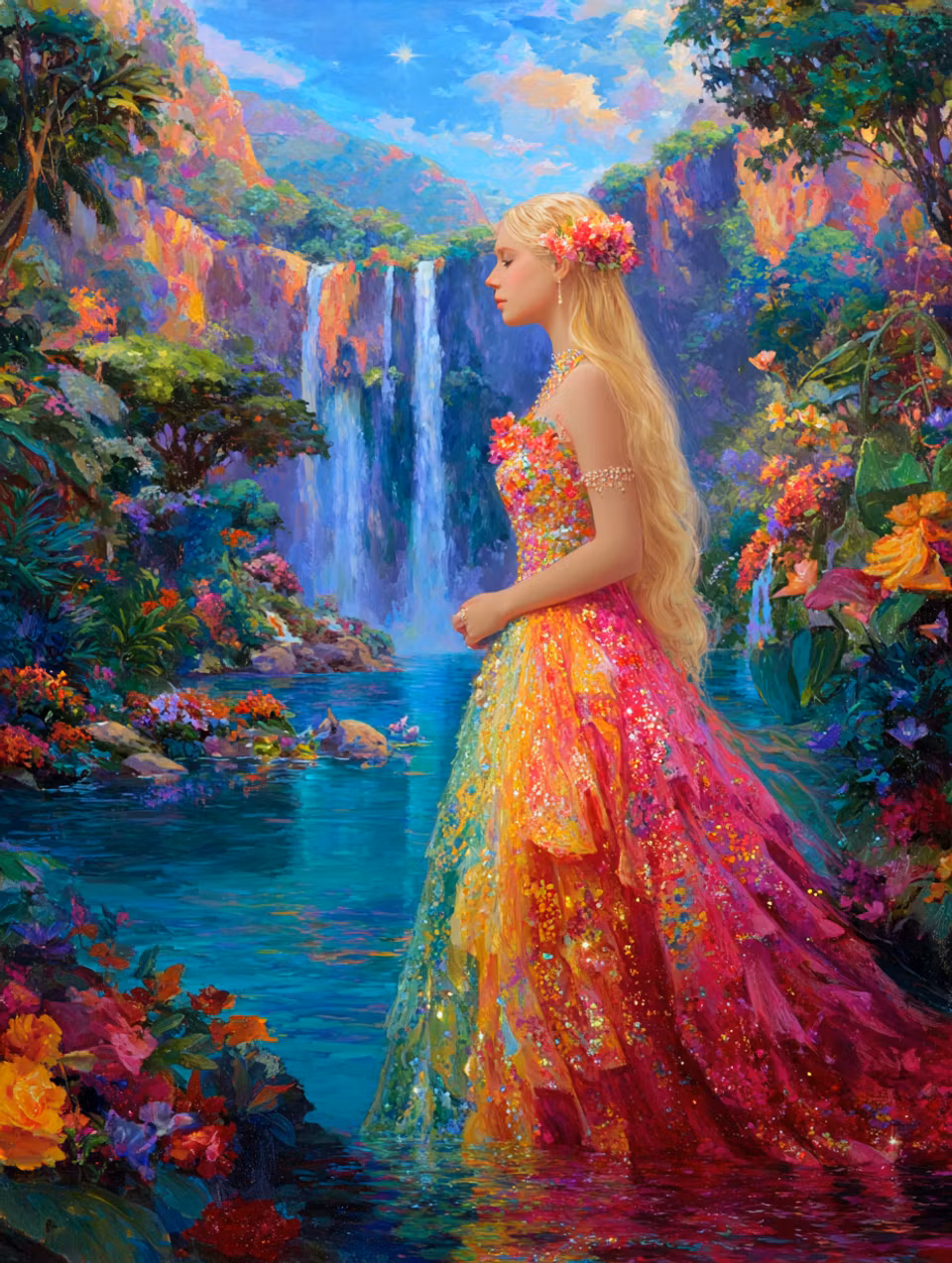 Diamond Painting - Regnbågens Väktarinna (Beställningsvara)