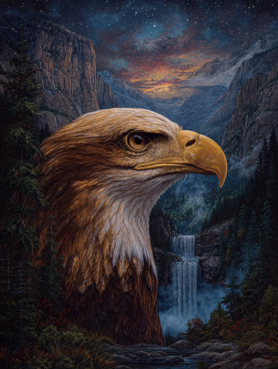 Diamond Painting - Örnens Rike (Beställningsvara)