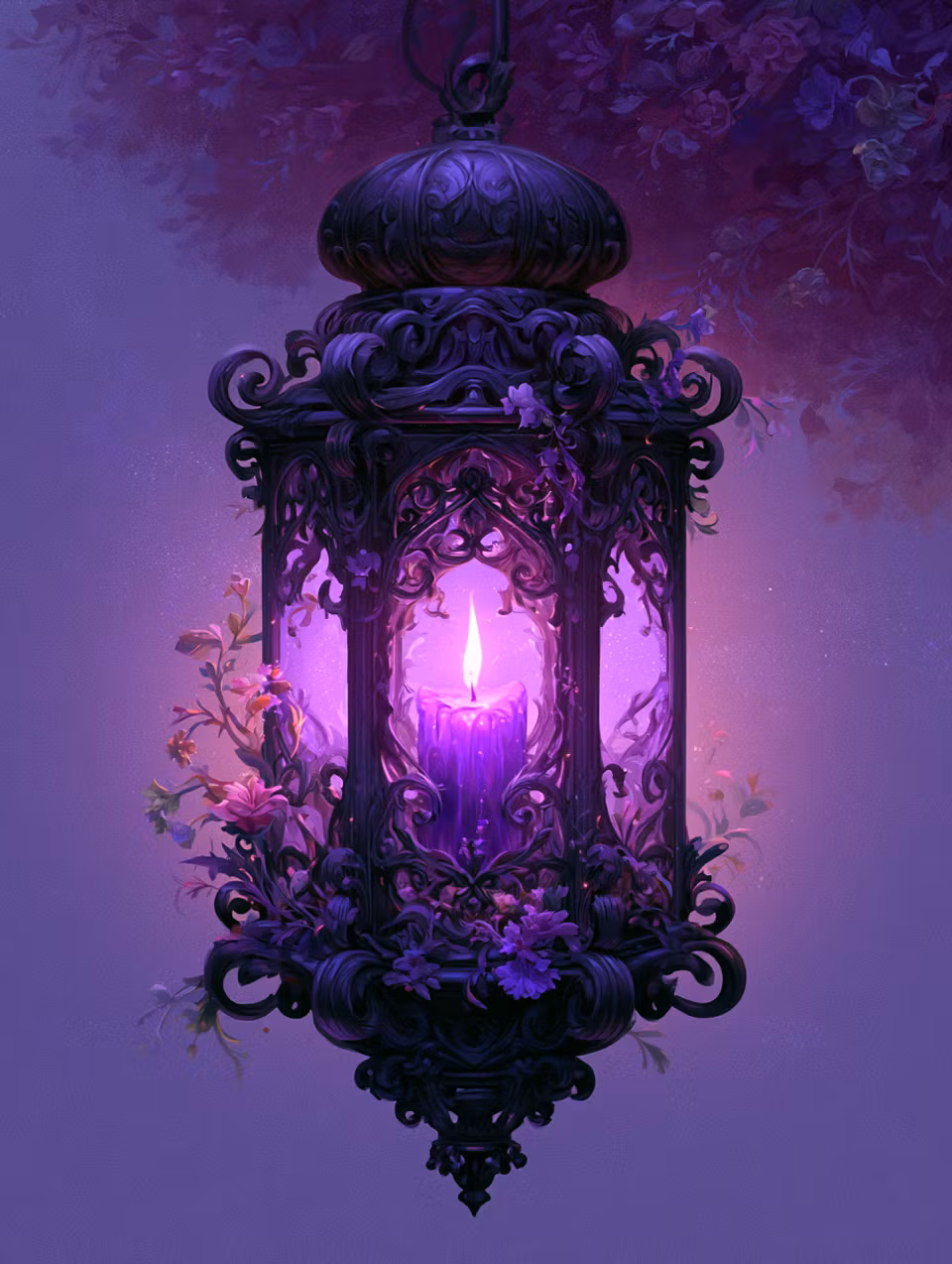 Diamond Painting - Lila Lyktans Hemlighet (Beställningsvara)