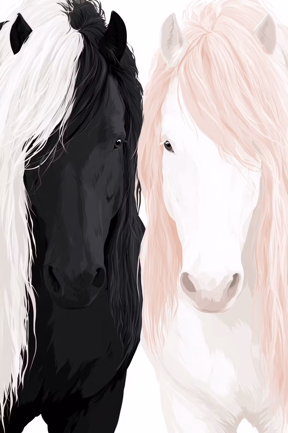 Diamond Painting - Svart och Vit Harmoni (Beställningsvara)