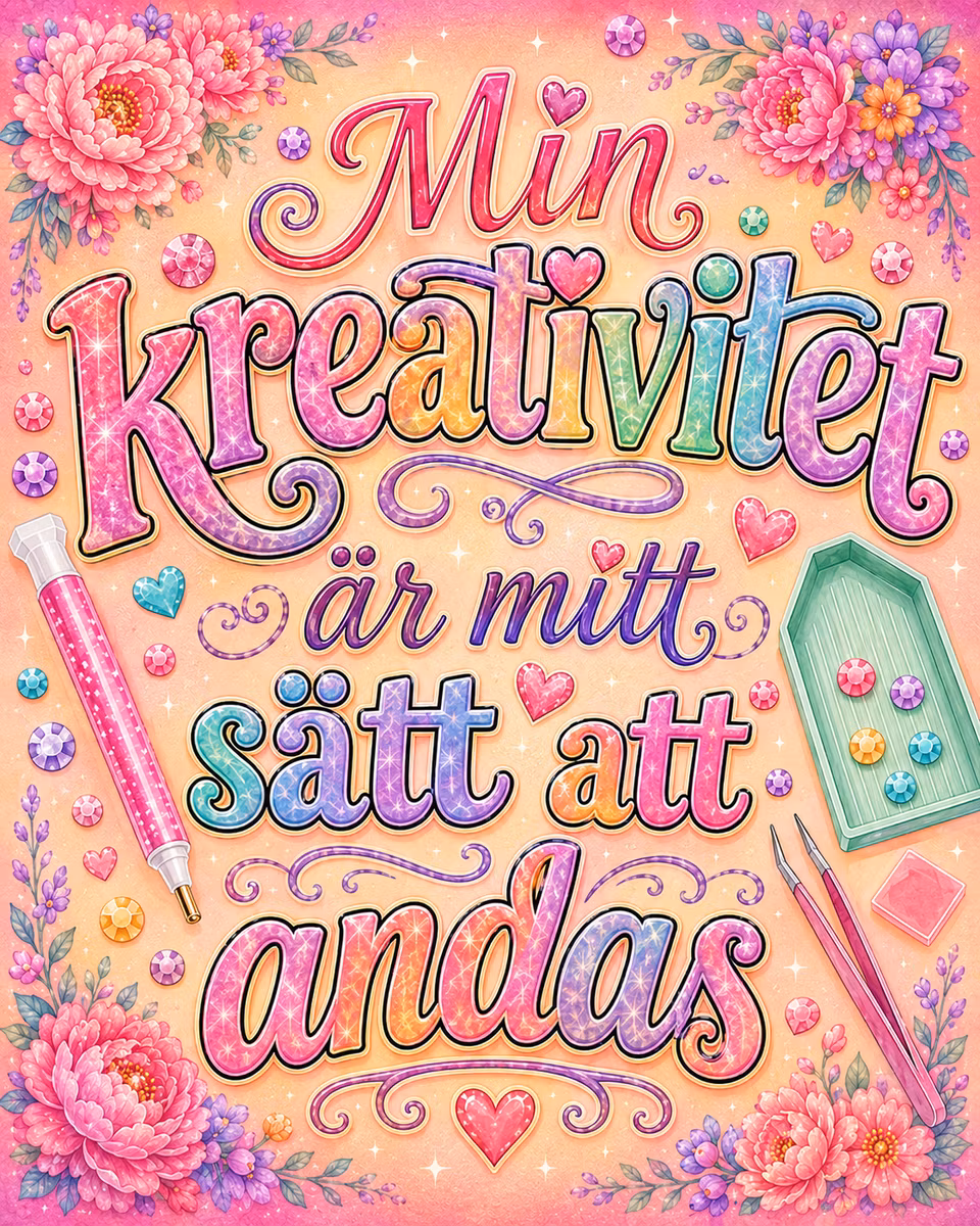 Diamond Painting - Min Kreativitet (Beställningsvara)