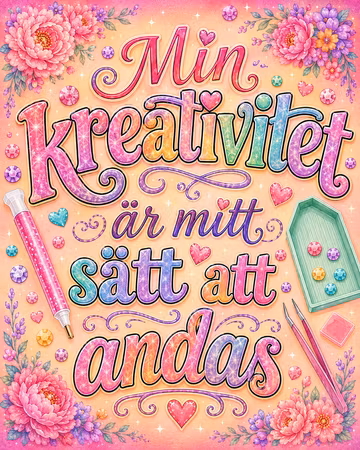 Diamond Painting - Min Kreativitet (Beställningsvara)