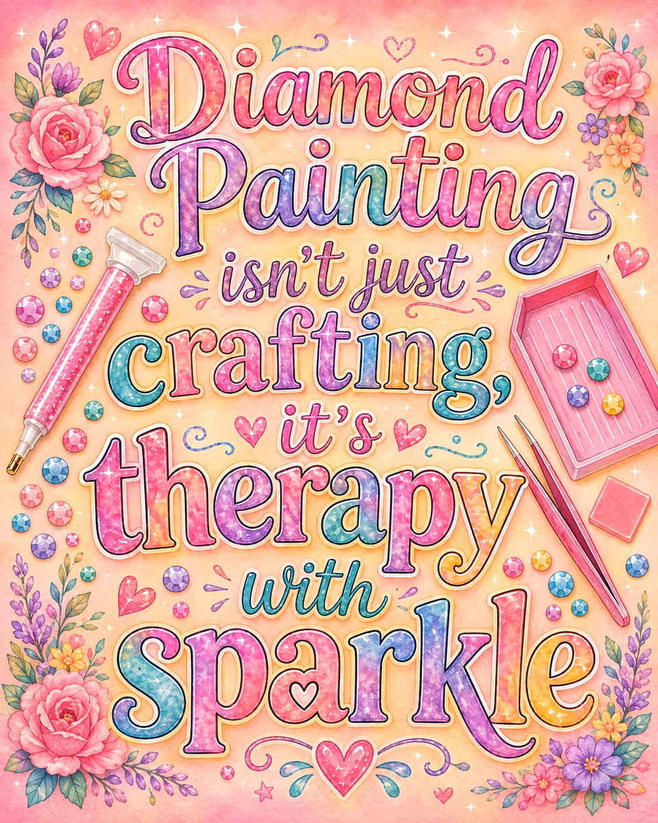 Diamond Painting - Therapy with Sparkle (Beställningsvara)