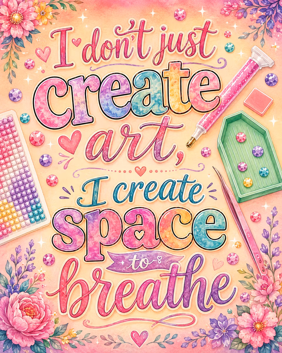 Diamond Painting - Create Space to Breathe (Beställningsvara)