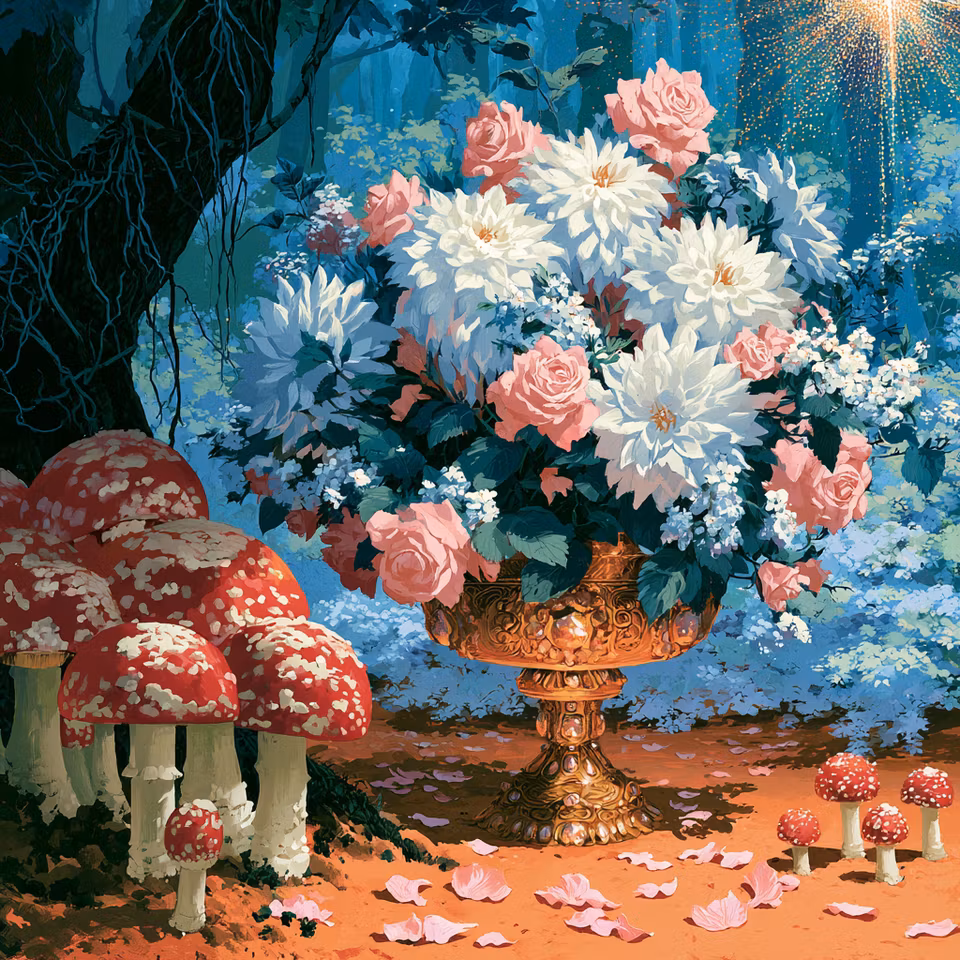 Diamond Painting - Sagobuketten i Svampskogen (Beställningsvara)