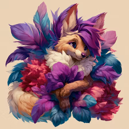 Paint by number - Blomsterfenneken i Fjäderskrud (Beställningsvara)