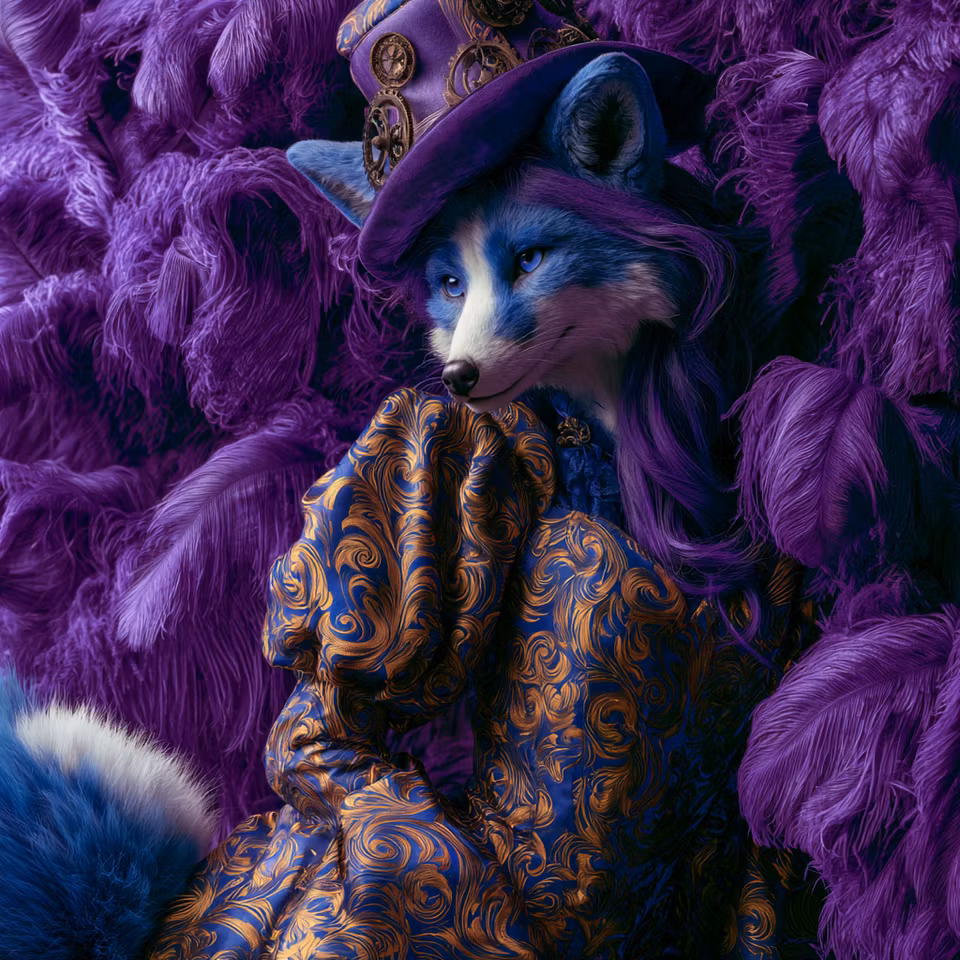 Paint by number - Den violetta rävbaronen (Beställningsvara)