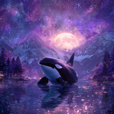 Diamond Painting - Späckhuggaren under månskyn (Beställningsvara)