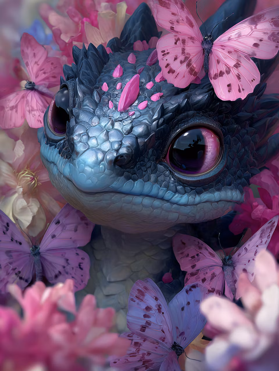 Diamond Painting - Fjärilsdrakens Hemlighet (Beställningsvara)