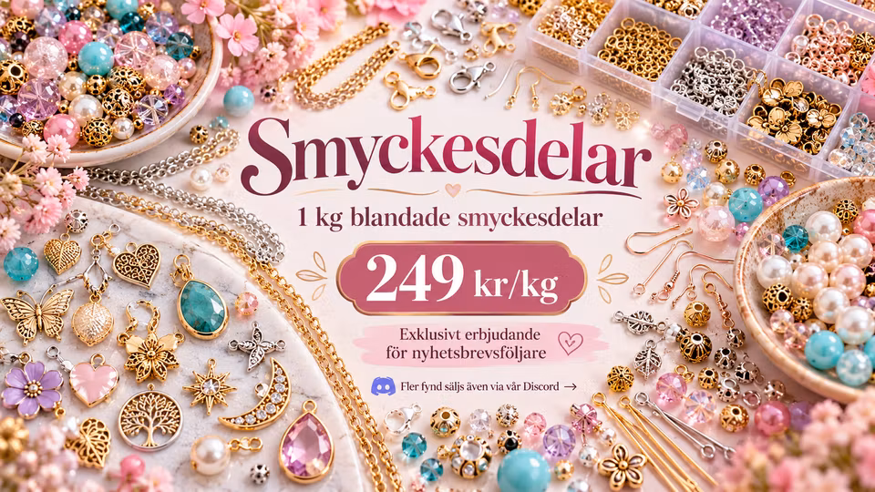 💎 Mysterymix – 1 kg blandade smyckesdelar  💎
