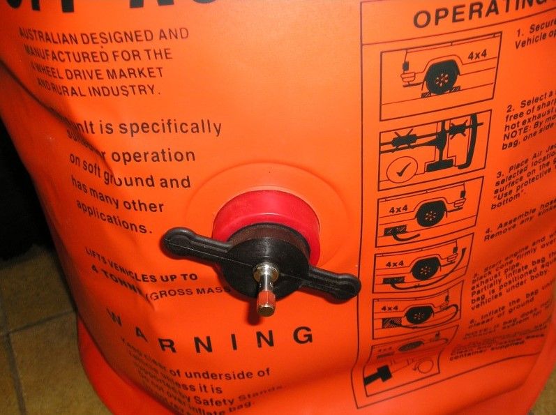 Pneumatisk løfter AIR JACK EXHAUST 4T