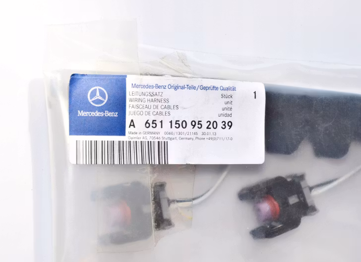 Kabelsette Innsprøytningsdyser Mercedes GLK A6511509520