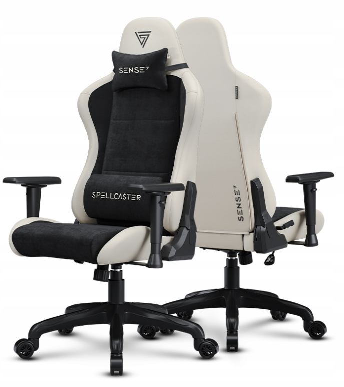 Gamingstol kontorstol Sense7 Alcantara materiale +  øko-skinn Max 150kg