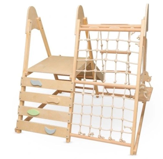Klatrestativ - lekeplass 5i1 med sklie, ladder, huske. Montessori