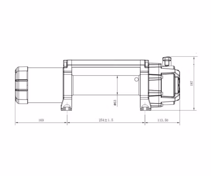 VINSJ TITANIUM HUNTER 13000 LBS 12V Syntetisk Tau W10S