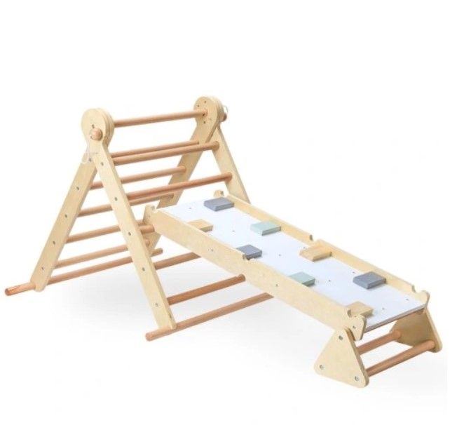 Montessori klatrestativ / stige vegg 3 i 1 Pikler triangle