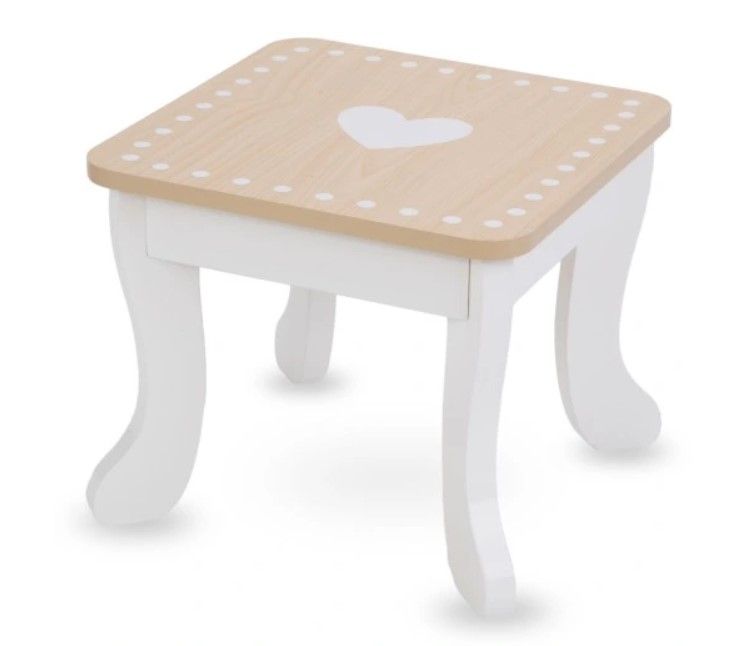 Montessori Sminkebord i tre med krakk og tilbehør