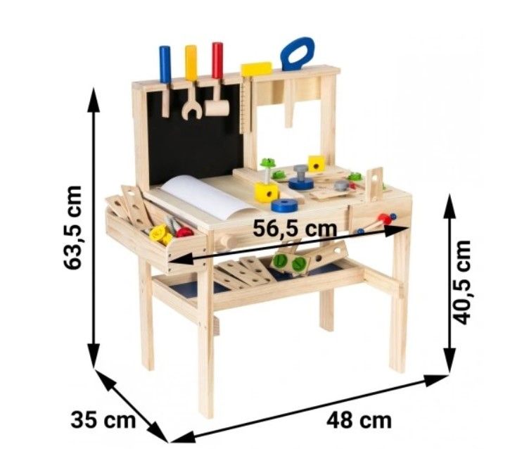Montessori TREVERKSTED XXL - 75 stk. Verktøybelte
