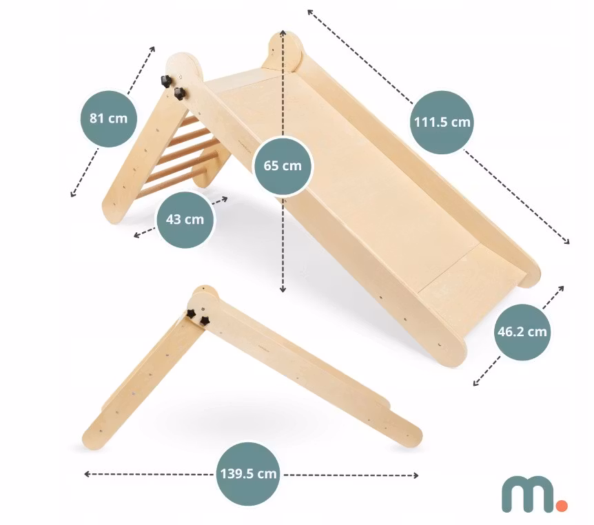 Montessori  Klatrestativ Tresklie for Barn 2i1 Mamabrum