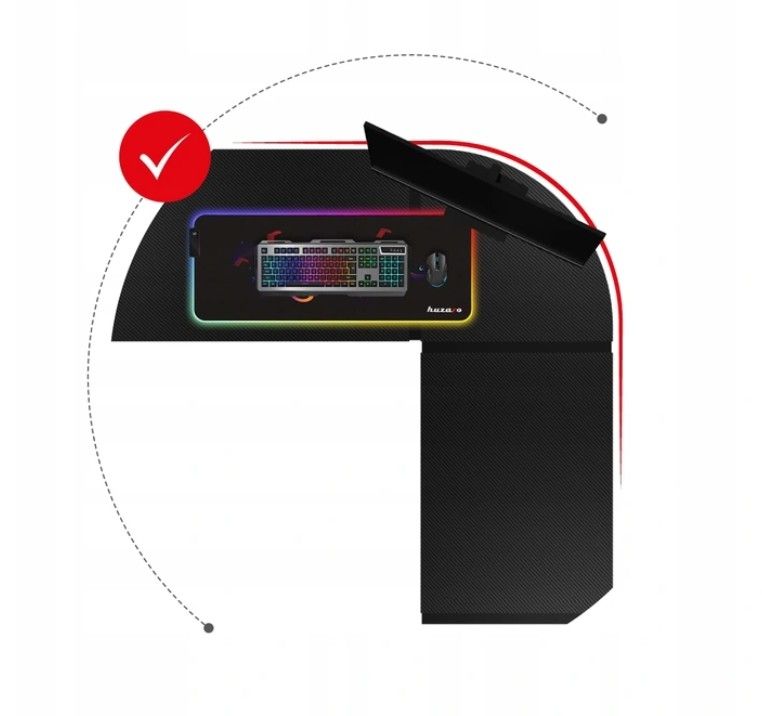 Gaming bord - Skrivebord Hjørnebord Huzaro Hero 6.3