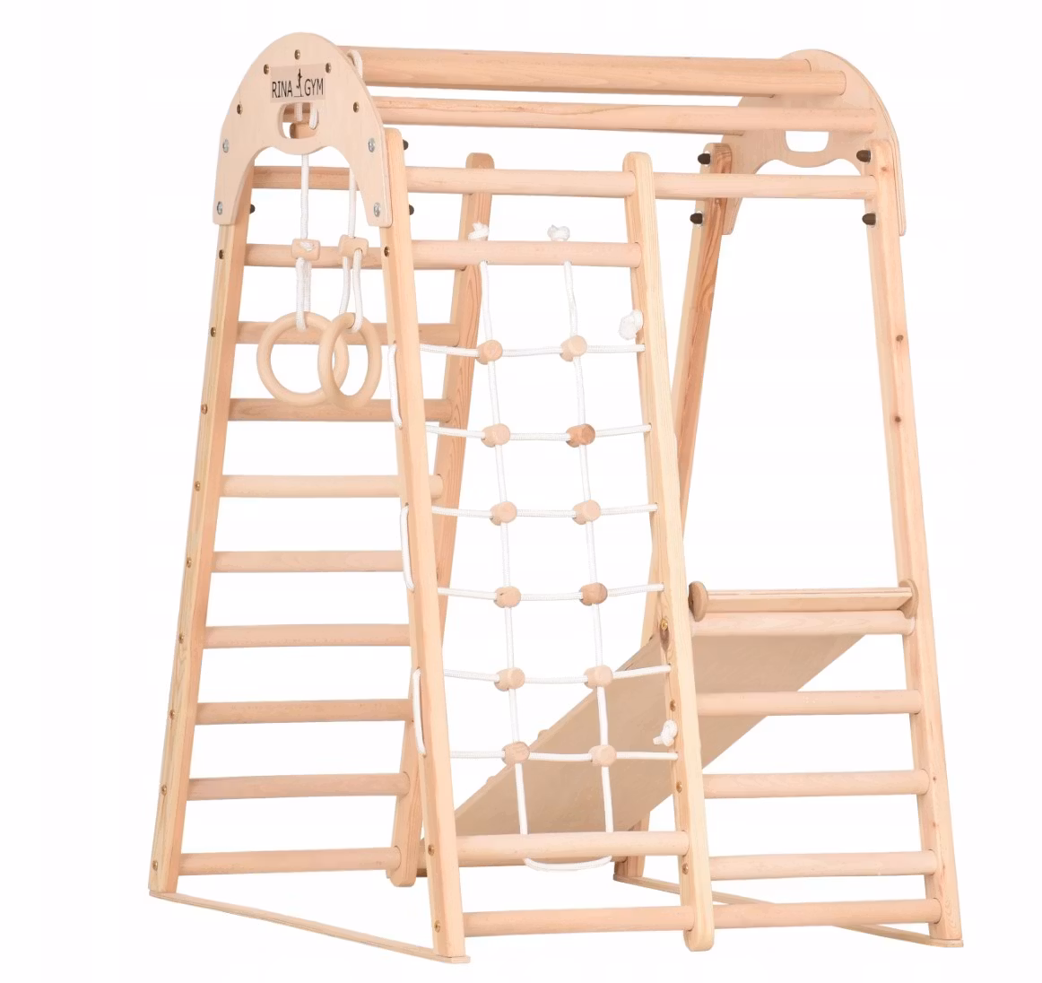 Montessori Klatrestativ - lekeplass for barn 125x100x80 cm 6in1 RINAGYM