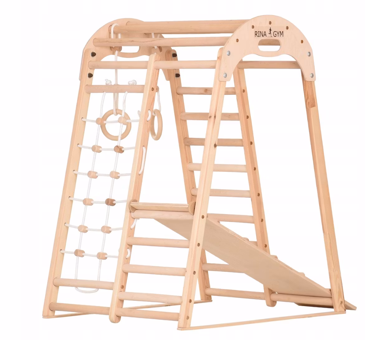 Montessori Klatrestativ - lekeplass for barn 125x100x80 cm 6in1 RINAGYM
