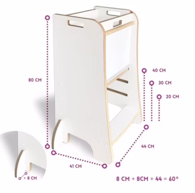 Kjøkkenhjelper Montessori for barn | Kitchen Helper med lås