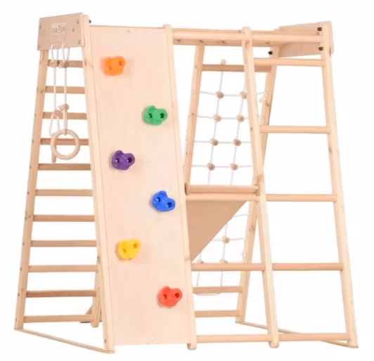 Montessori Klatrestativ - lekeplass 146x120x120 cm 8in1